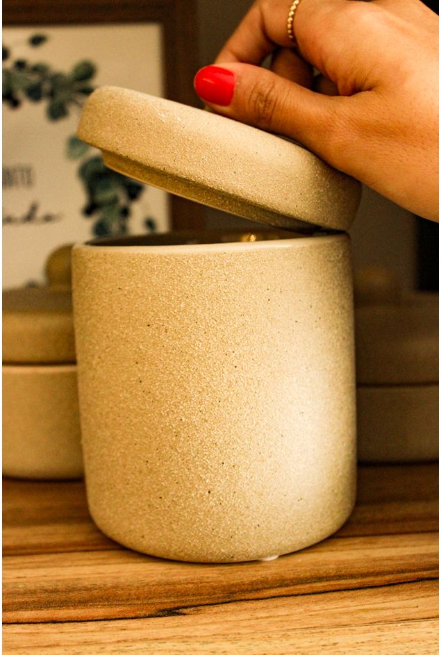 Pote Decorativo Clean Ceramica P